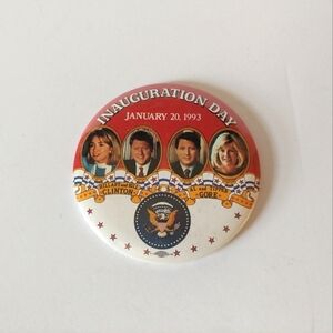 Inauguration Day Commemorative Button - Clinton Gore 1993